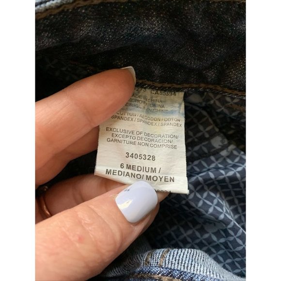 Women's Lee Platinum Label Curvy Fit Bootcut Jeans embroidered size 6 - Picture 5 of 6